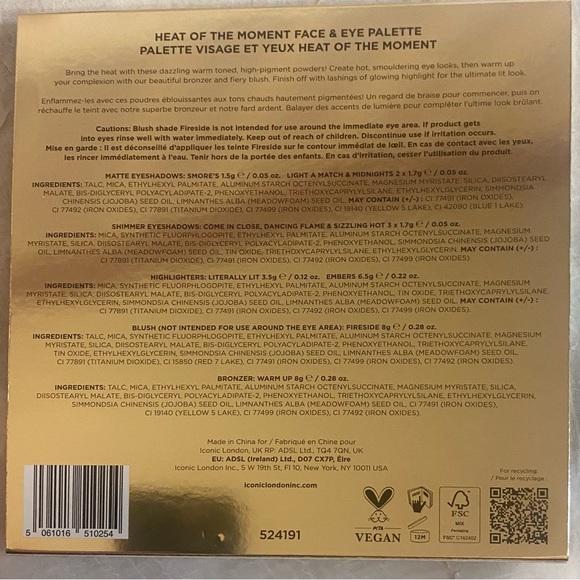 ICONIC London - Heat Of The Moment Face & Eye Palette - Picture 10 of 11